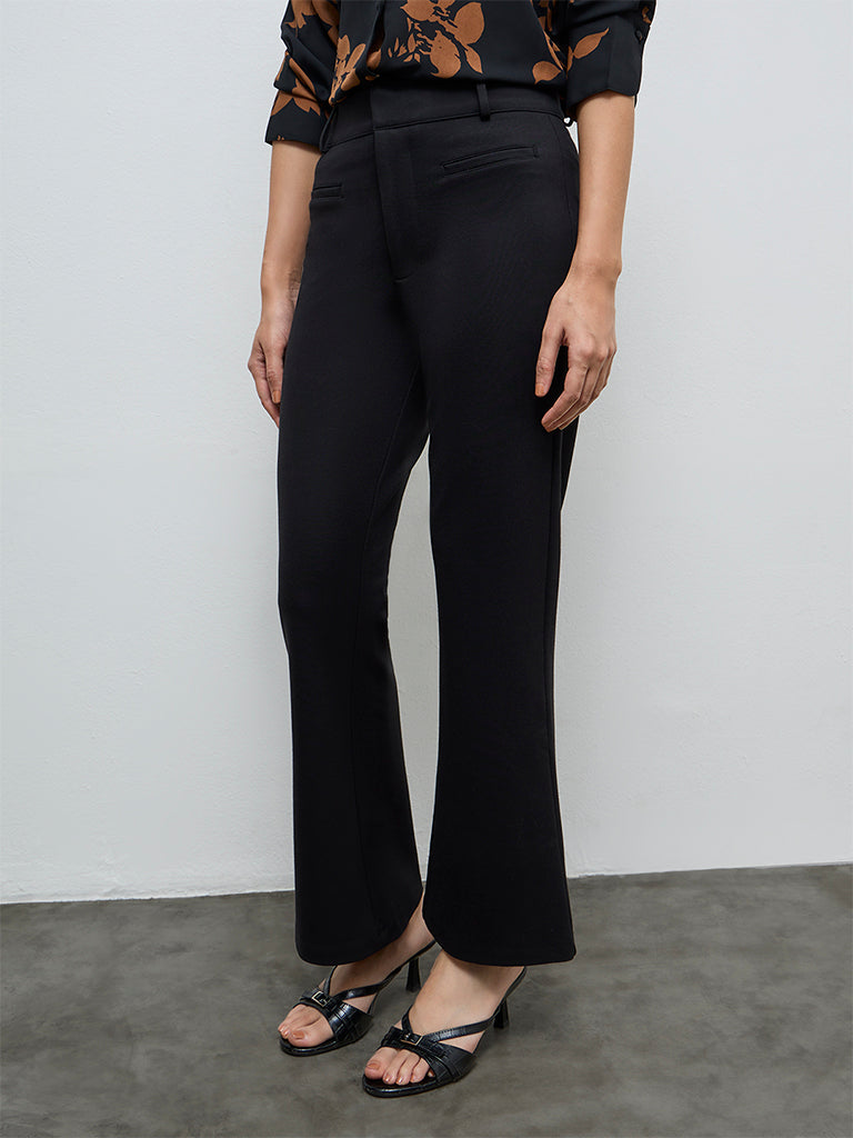 Wardrobe Black High-Rise Trousers