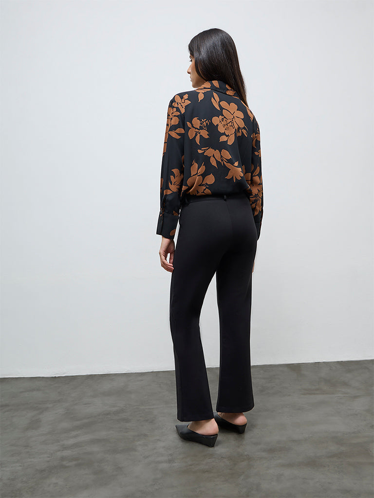 Wardrobe Black High-Rise Trousers