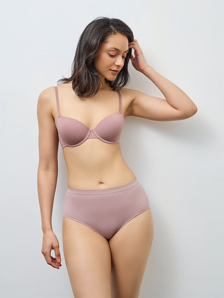 Wunderlove Beige Seamfree Full Briefs