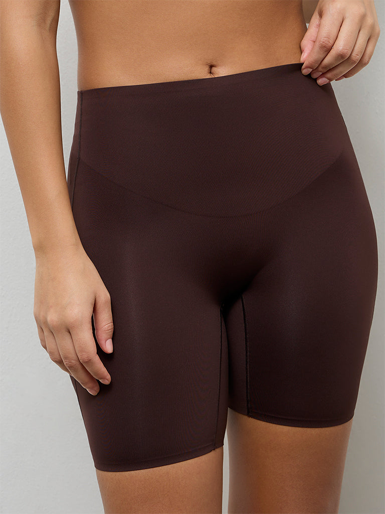 Wunderlove Dark Brown High-Rise Fygure Shaping Longpant