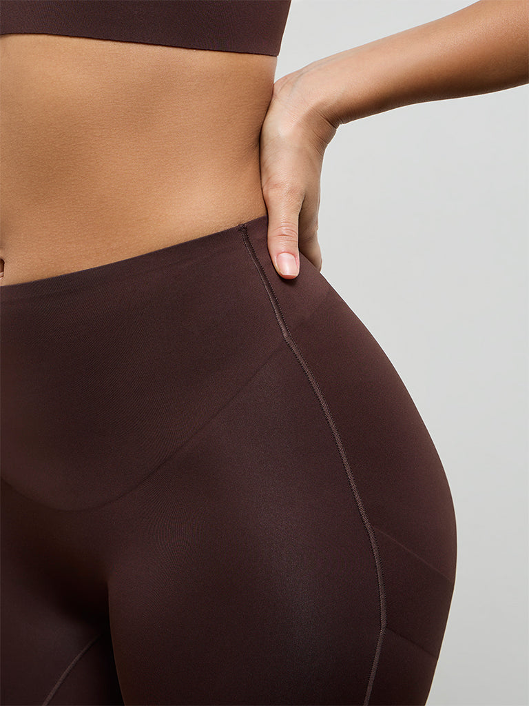 Wunderlove Dark Brown High-Rise Fygure Shaping Longpant