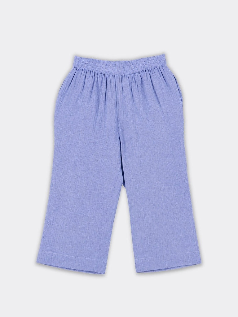 Diza Blue Checkered Pants