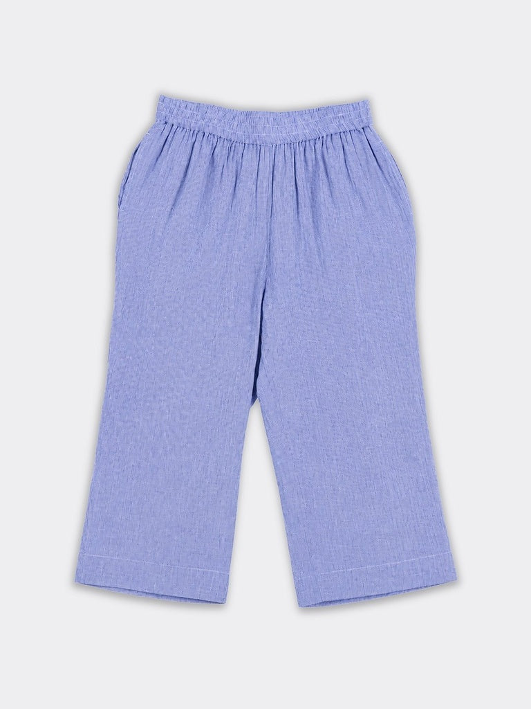 Diza Blue Checkered Pants