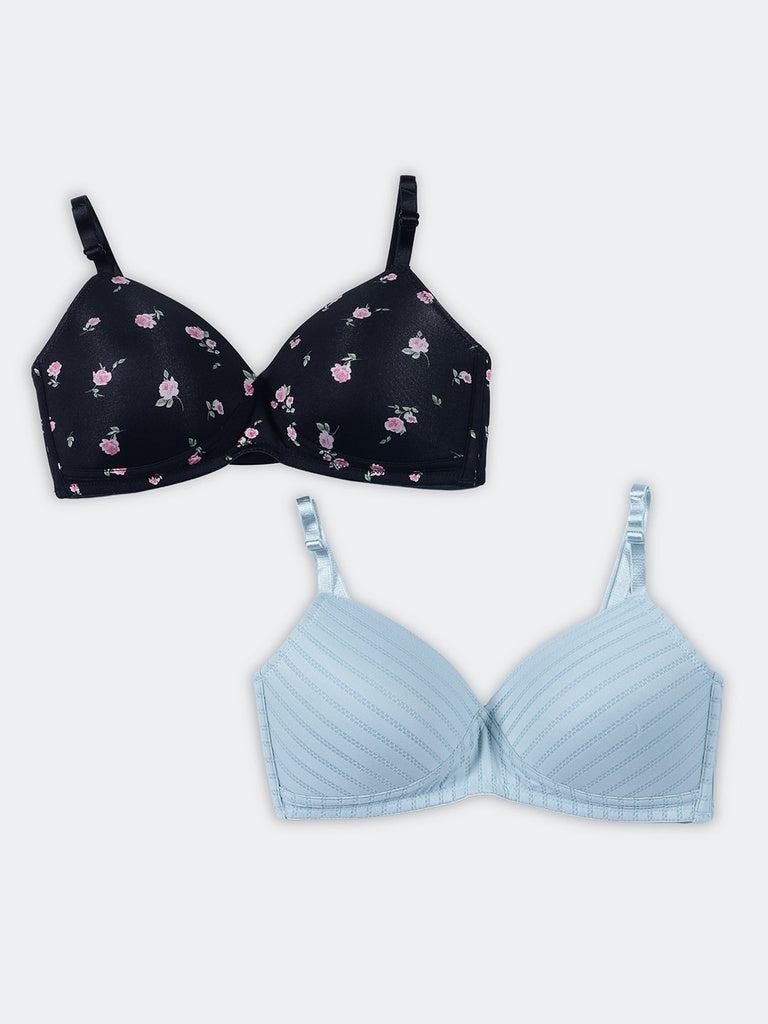 Wunderlove 2-Pack Floral Pattern Padded Bra