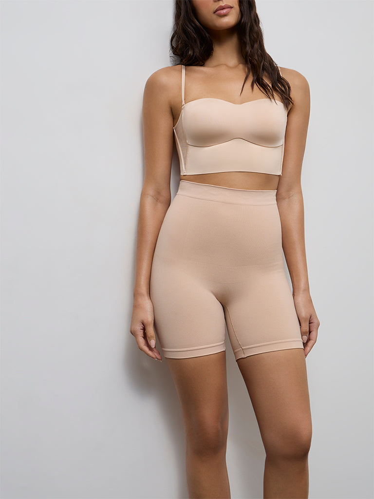 Wunderlove Beige Seam-Free Shapewear Briefs