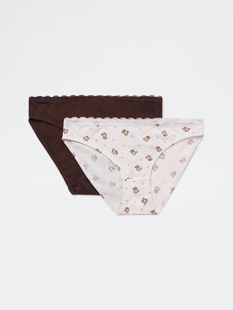 Superstar 2-Pack Cotton-Blend Bikini Briefs