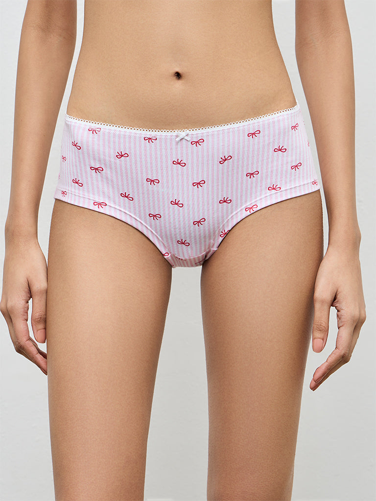 Superstar 2-Pack Printed Low-Rise Cotton-Blend Briefs