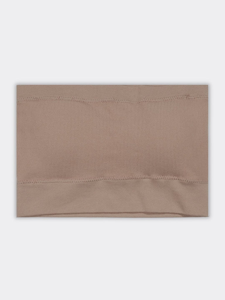 Superstar Beige Ribbed Seamfree Bandeau Bra