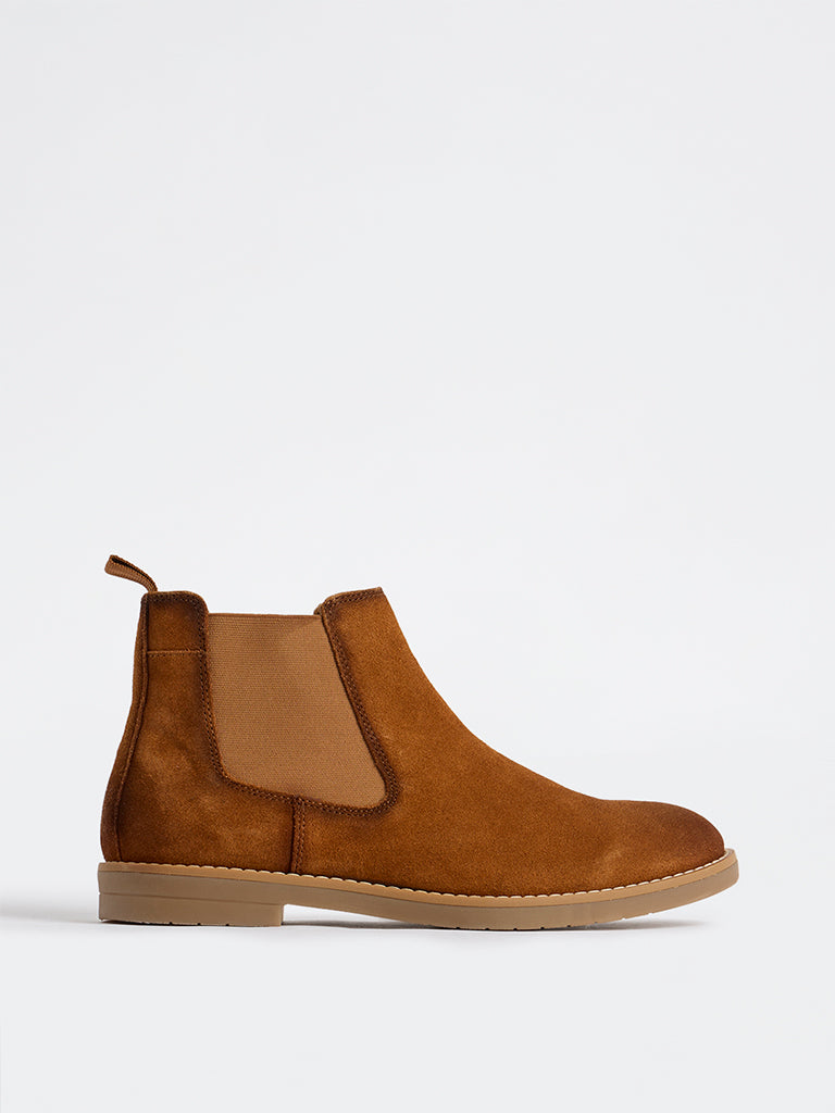 SOLEPLAY Brown Suede Chelsea Boots