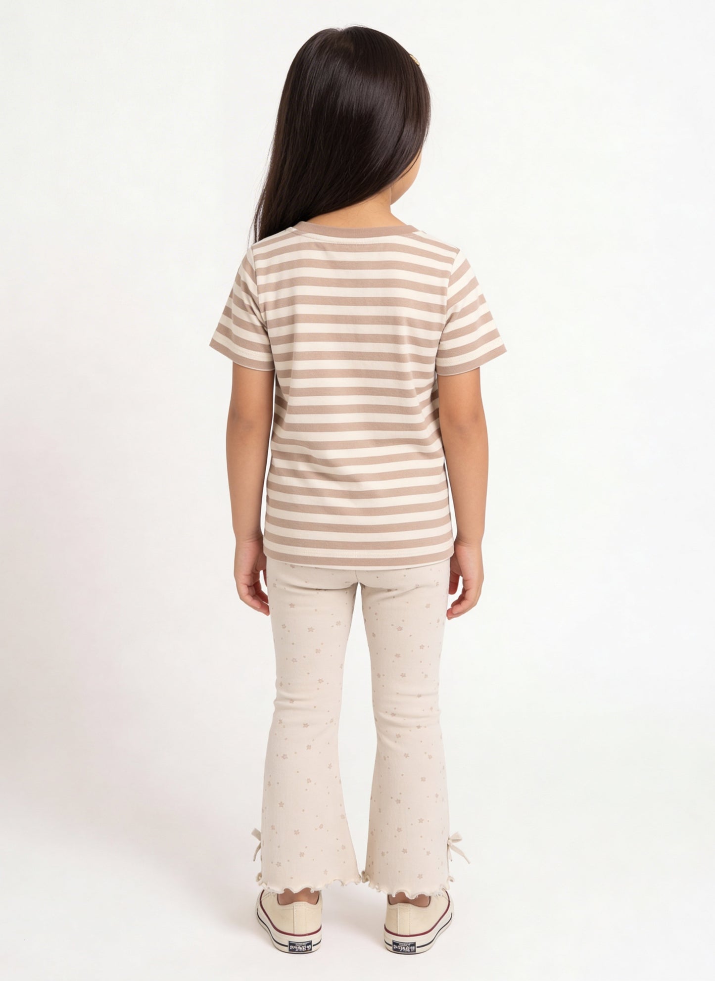 3-Pack HOP Kids Girls Brown Printed Cotton T-Shirts - Exclusive