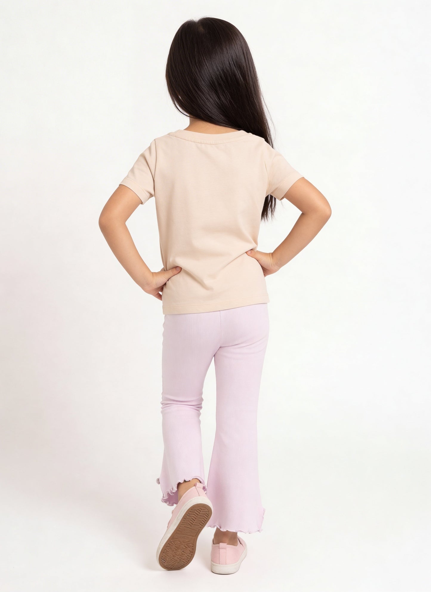 3-Pack HOP Kids Girls Light Pink Printed Cotton T-Shirts - Exclusive