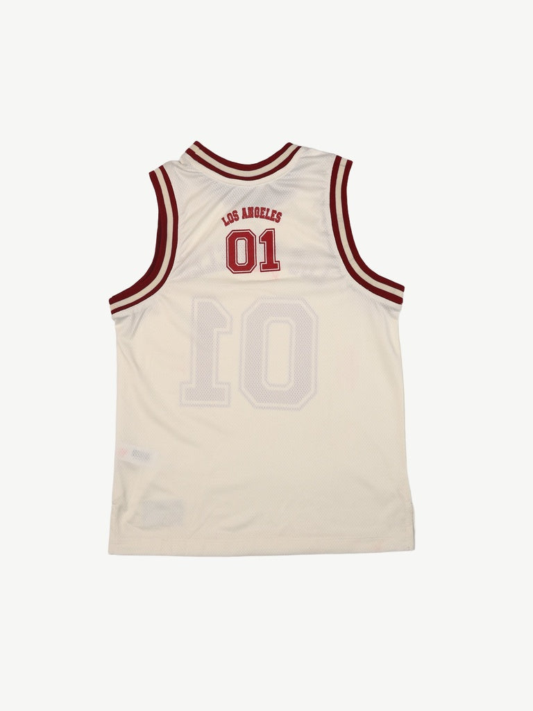 Boys Boys Off-White Printed Sleeveless T-Shirt