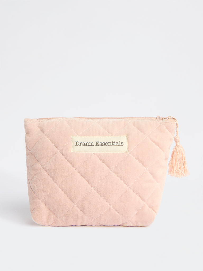 Westside Home Pink Quilted Pouch