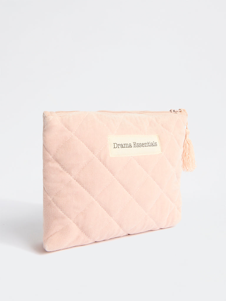 Westside Home Pink Quilted Pouch