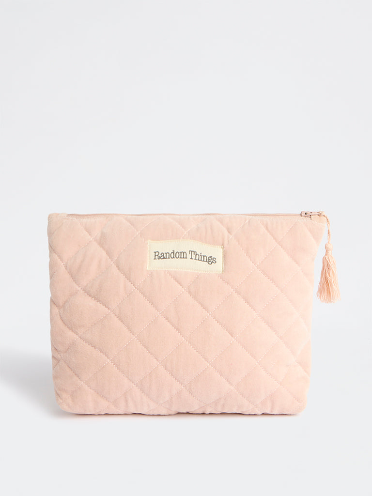 Westside Home Pink Quilted Pouch