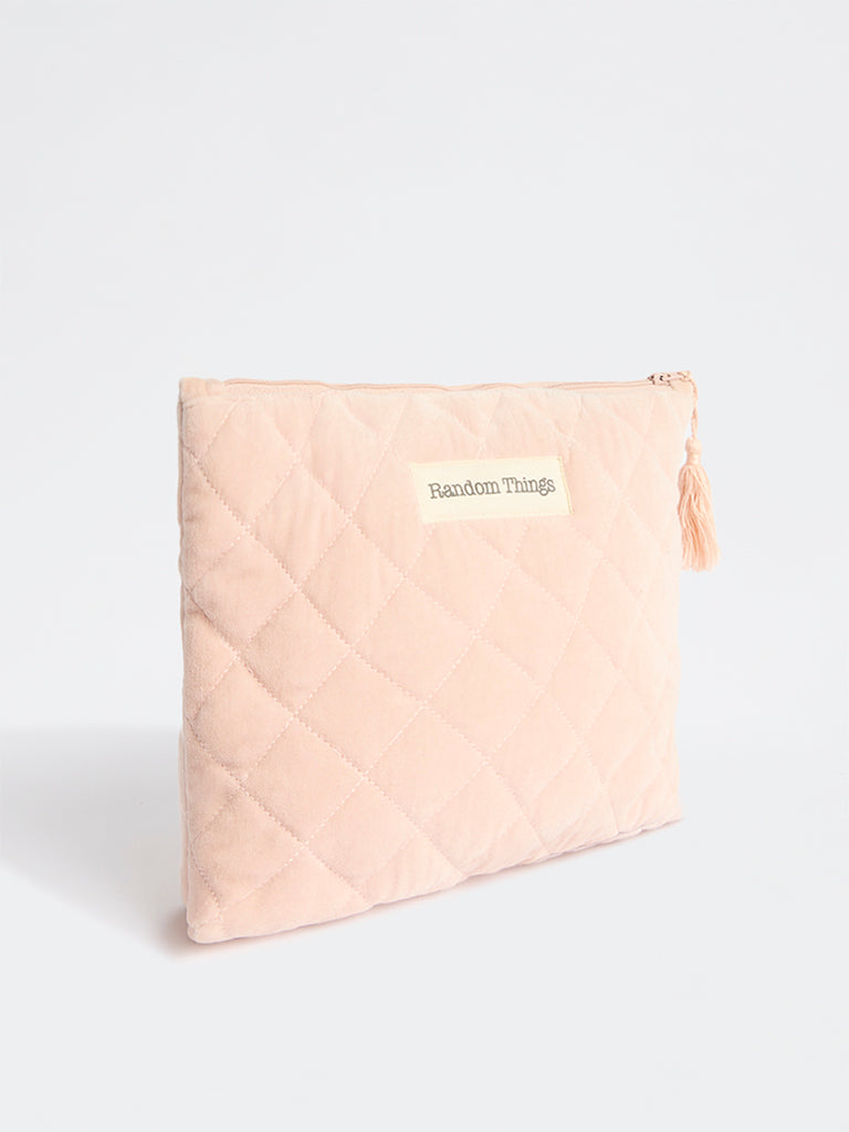 Westside Home Pink Quilted Pouch