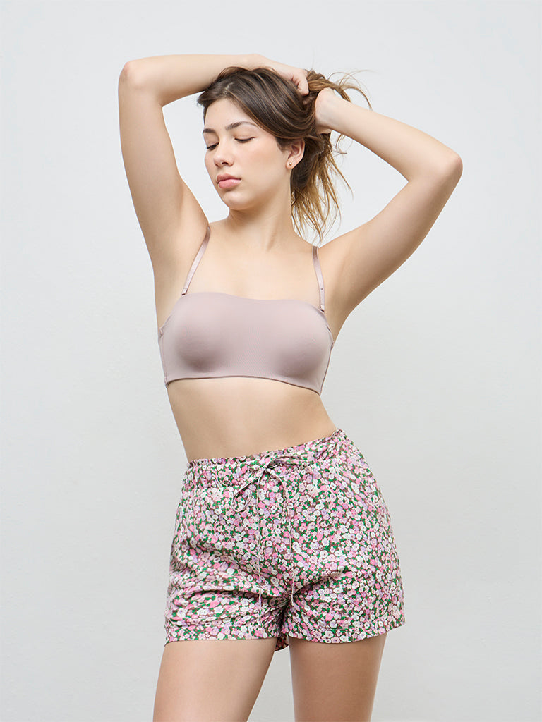 Wunderlove Beige Underwired Bandeau Bra
