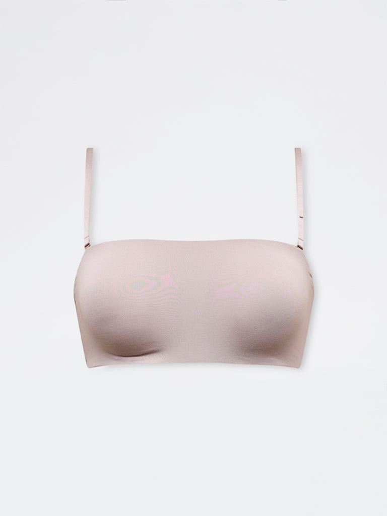 Wunderlove Beige Underwired Bandeau Bra