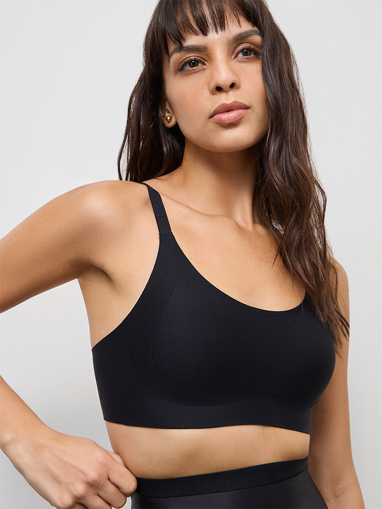 Wunderlove Black Sling Support Padded Bra
