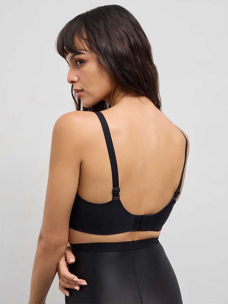 Wunderlove Black Sling Support Padded Bra