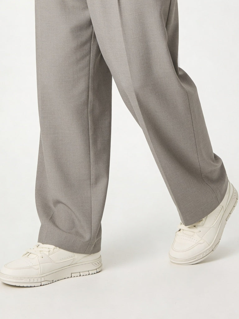 SOLEPLAY White Perforated Lace-Up Sneakers