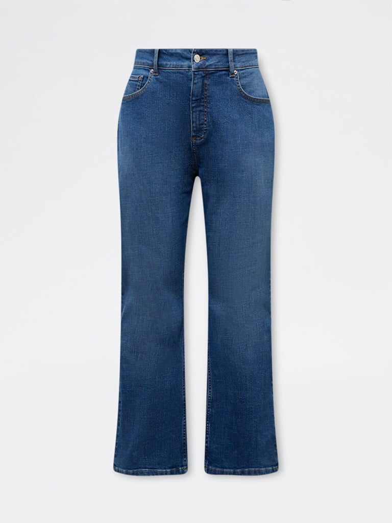 Gia Blue Mid Wash High-Rise Jeans
