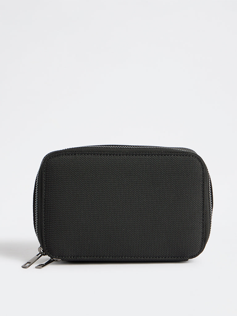 Westside Black Textured Sling Bag