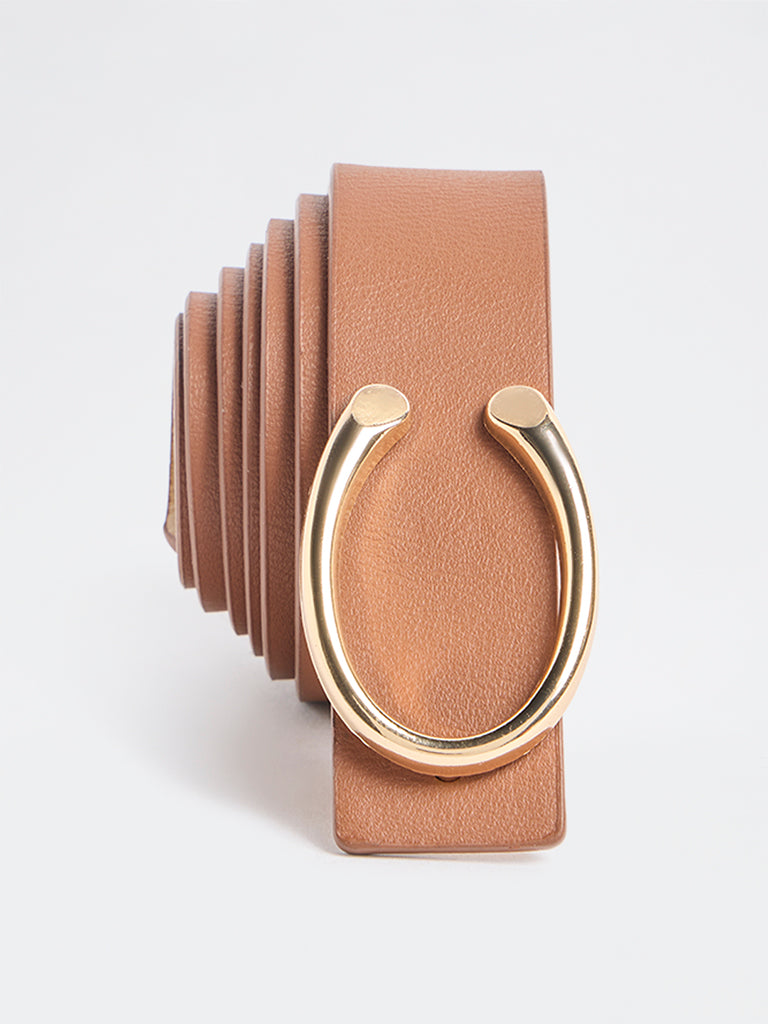 Westside Accessories Tan C-Buckle Belt