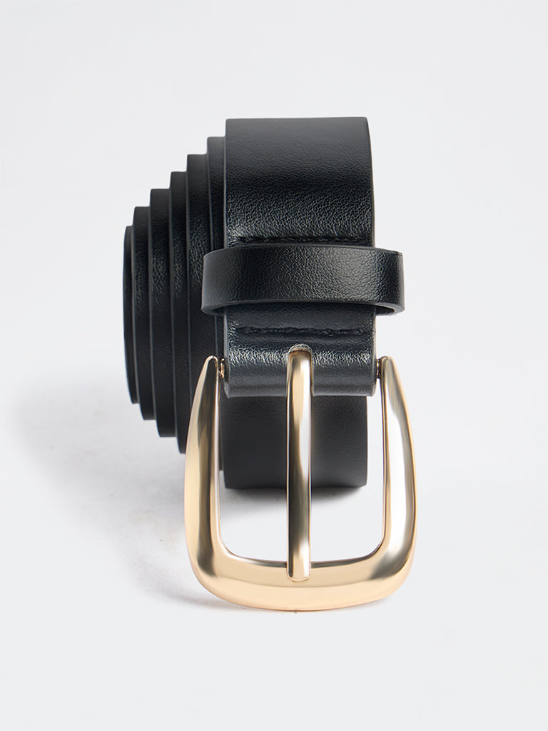 Westside Accessories Black Tapered Buckle Belt