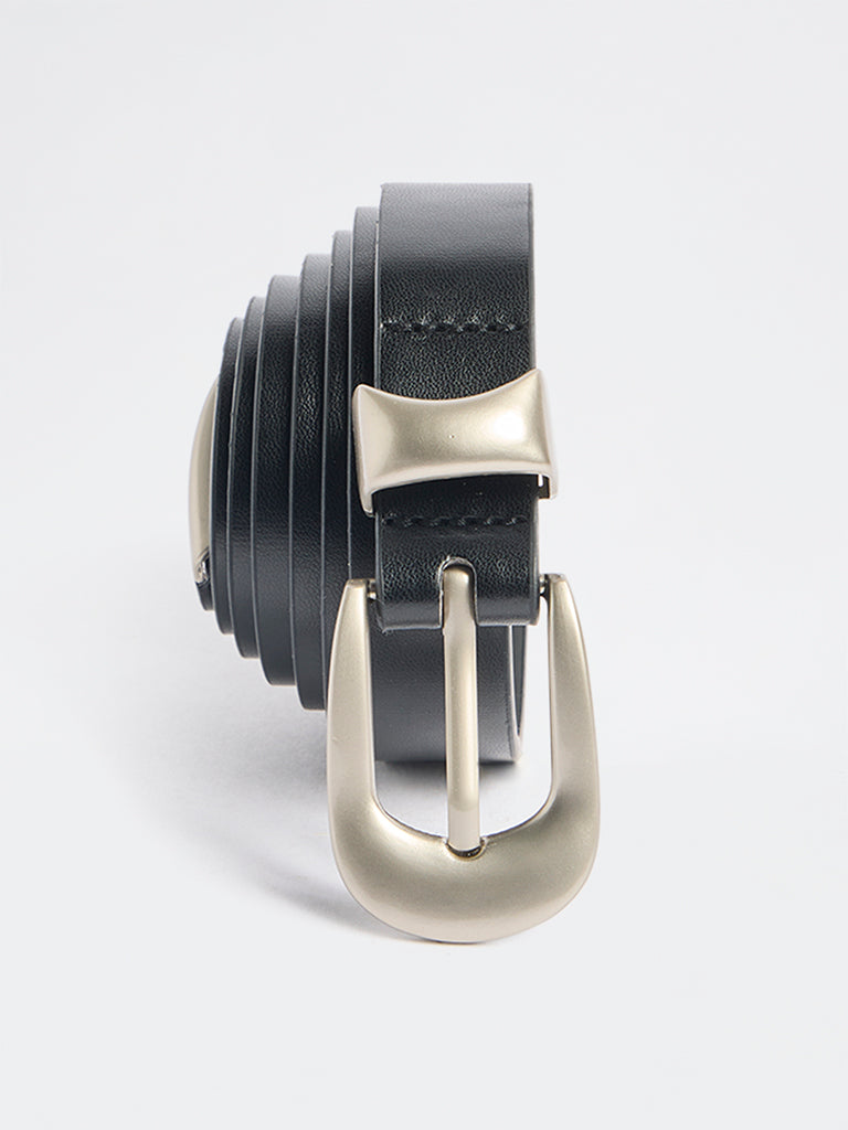 Westside Accessories Black Buckle Keeper Belt