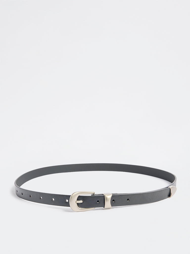 Westside Accessories Brown Buckle Keeper Belt