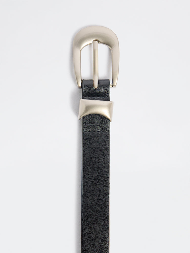 Westside Accessories Brown Buckle Keeper Belt
