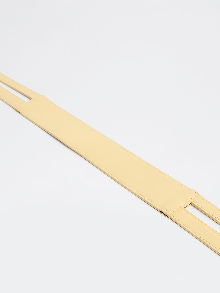 Westside Accessories Yellow Dual Buckle Belt