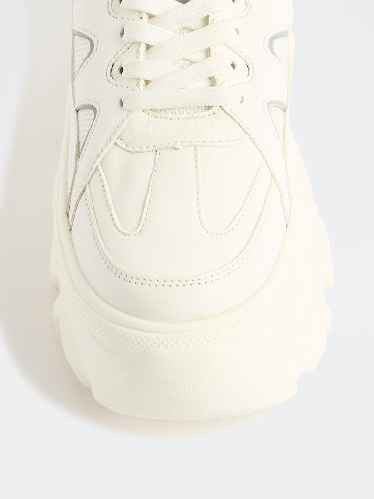 LUNA BLU White Chunky Sneakers
