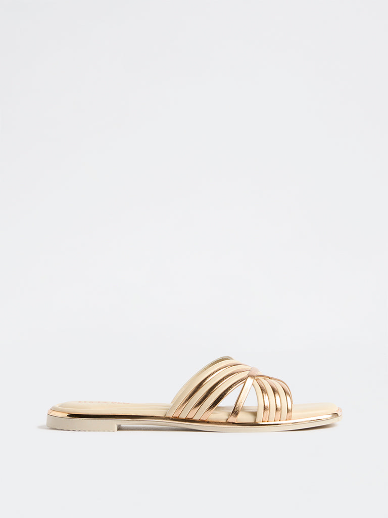 LUNA BLU Ivory Stripe-Design Slides