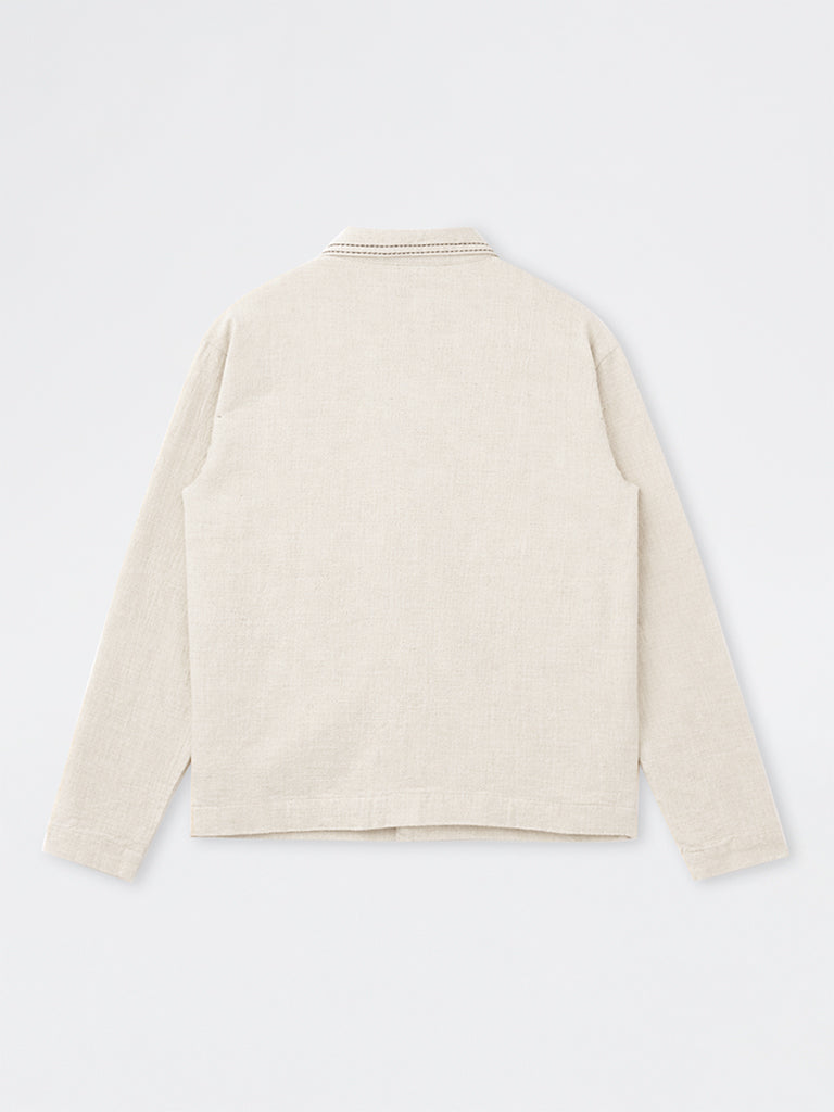 ETA Off-White Relaxed-Fit Cotton-Blend Jacket