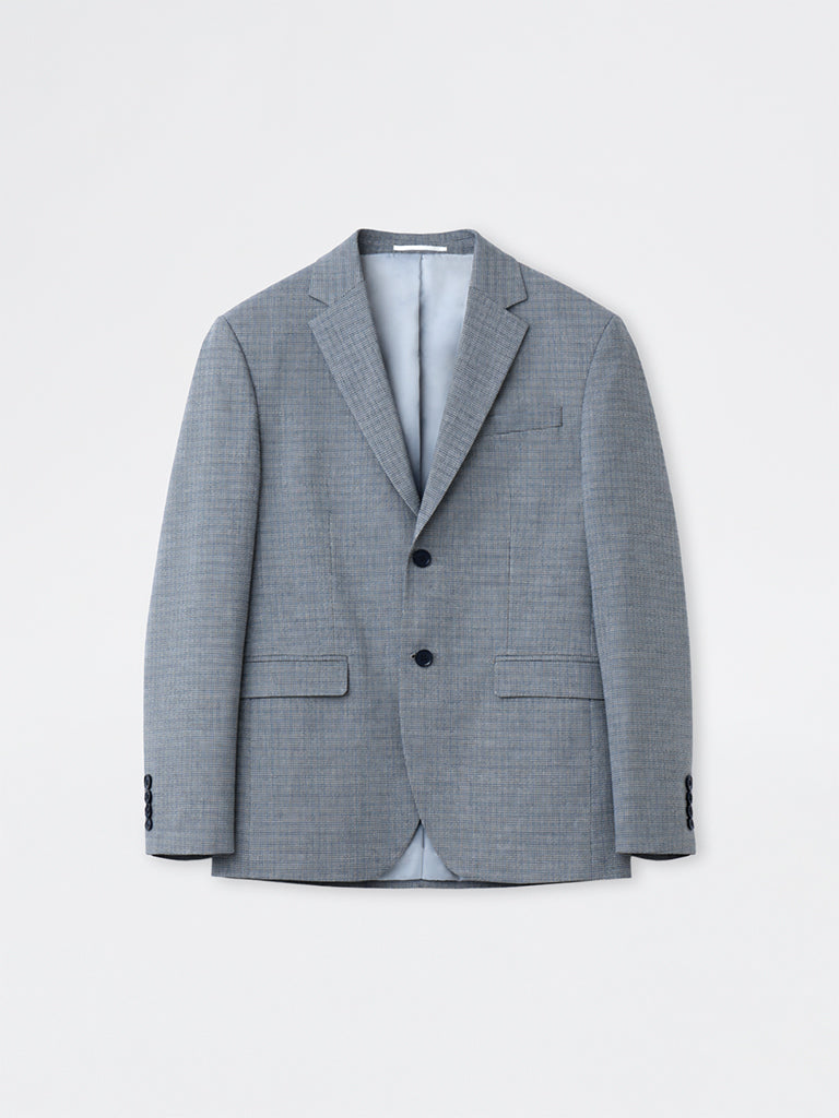 WES Formals Dark Grey Slim-Fit Blazer
