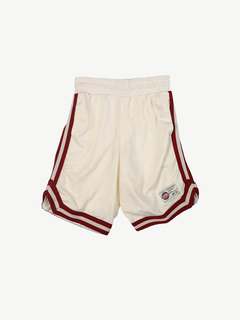 Boys Boys Off-White Side Striped Basketball Shorts