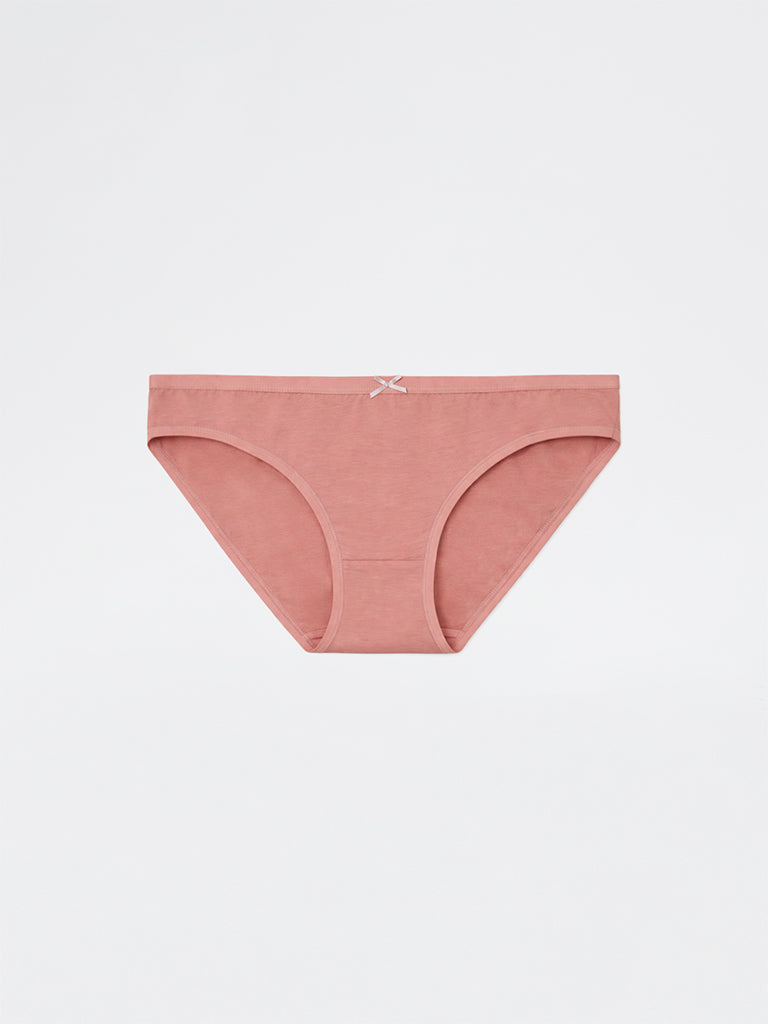 Wunderlove 3-Pack Bikini Cotton-Blend Briefs