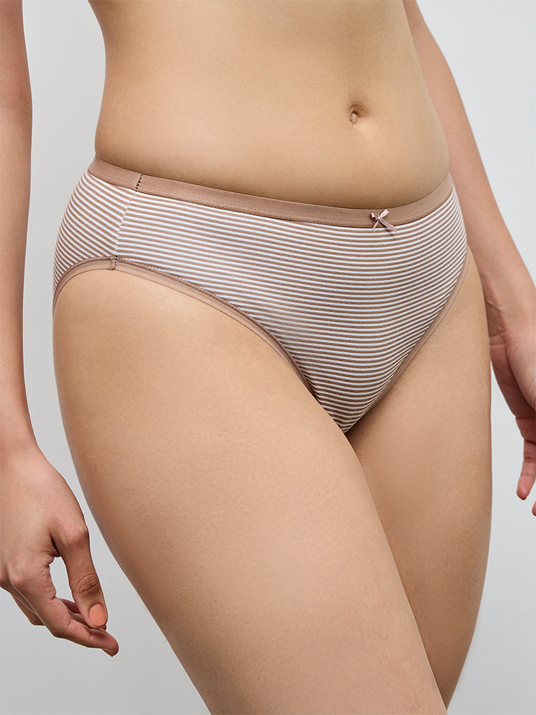 Wunderlove 3-Pack Hi-Leg Cotton-Blend Briefs