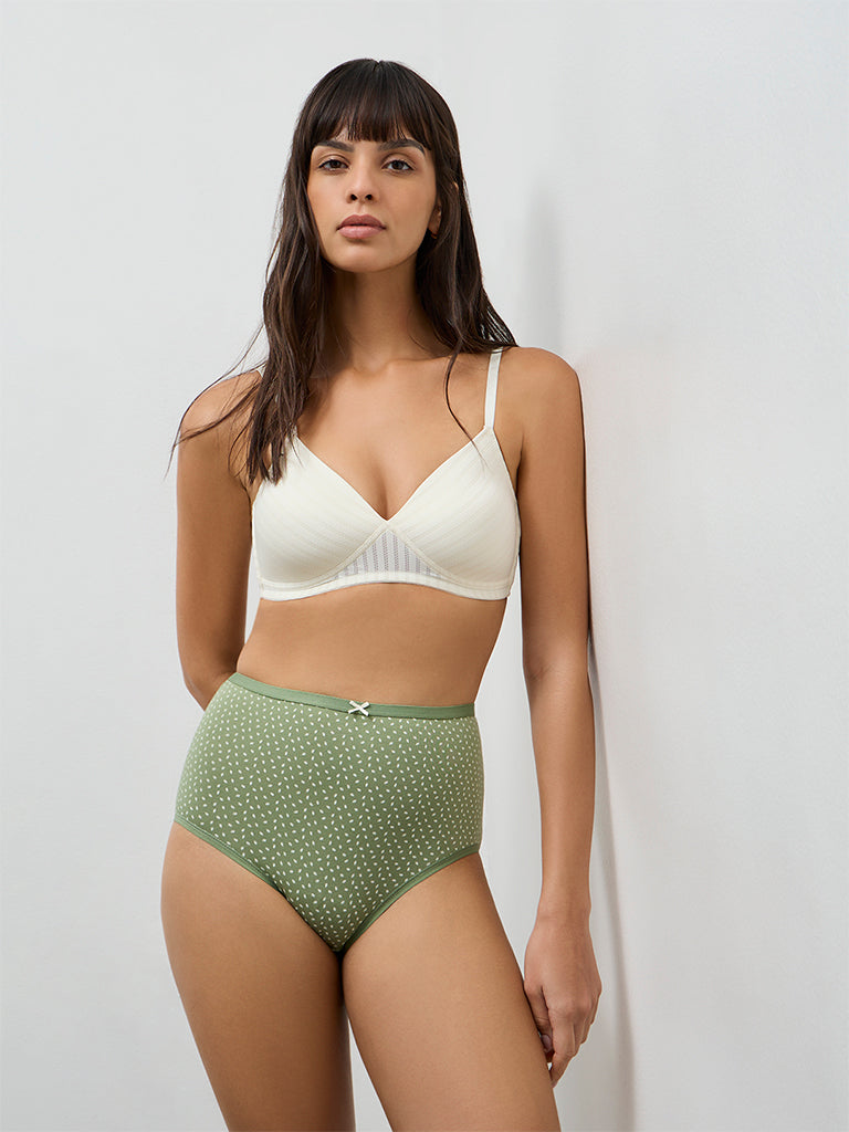 Wunderlove 3-Pack Printed Hi-Rise Cotton-Blend Briefs