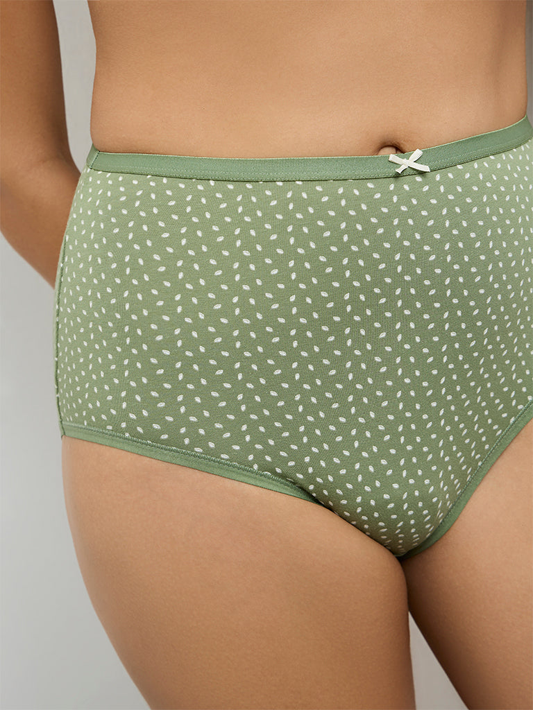 Wunderlove 3-Pack Printed Hi-Rise Cotton-Blend Briefs
