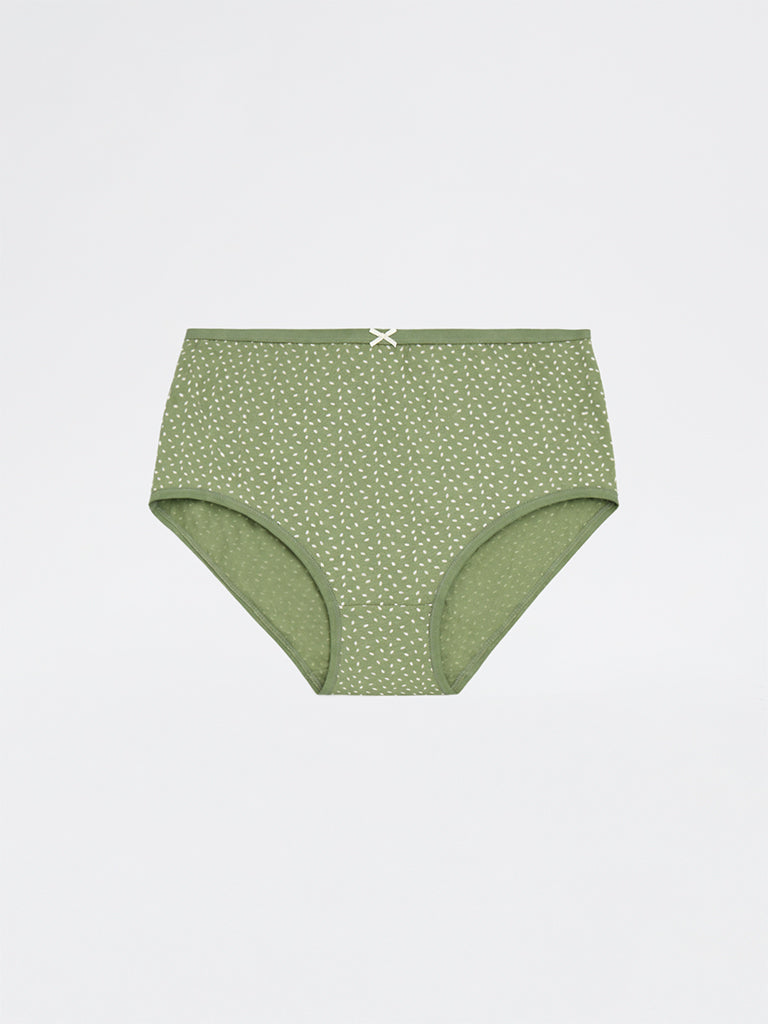 Wunderlove 3-Pack Printed Hi-Rise Cotton-Blend Briefs