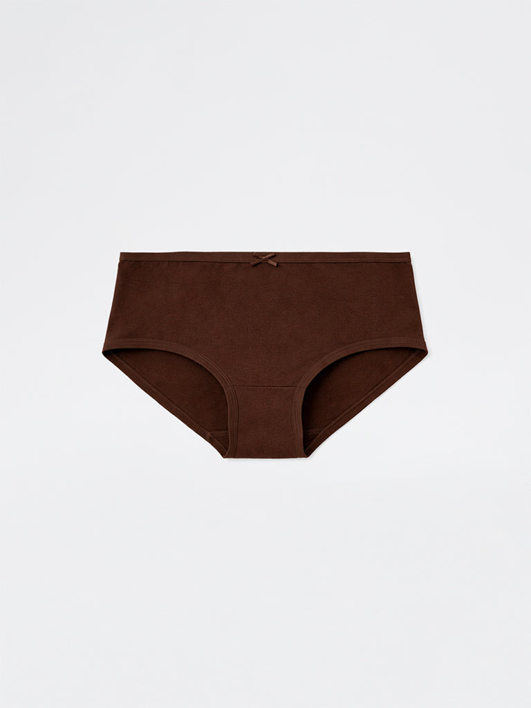 Wunderlove 3-Pack Light Animal Printed Low-Rise Cotton-Blend Briefs