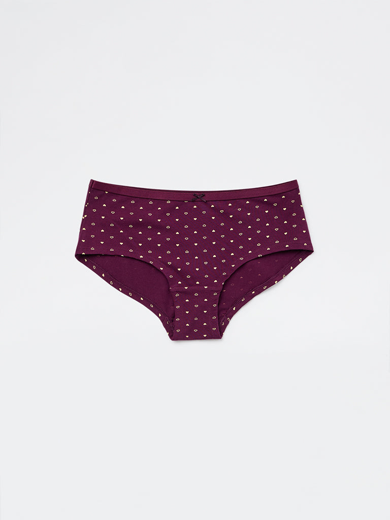Wunderlove 4-Pack Cotton-Blend Hi-Leg Briefs