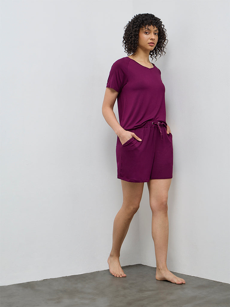 Wunderlove Plum Solid Top