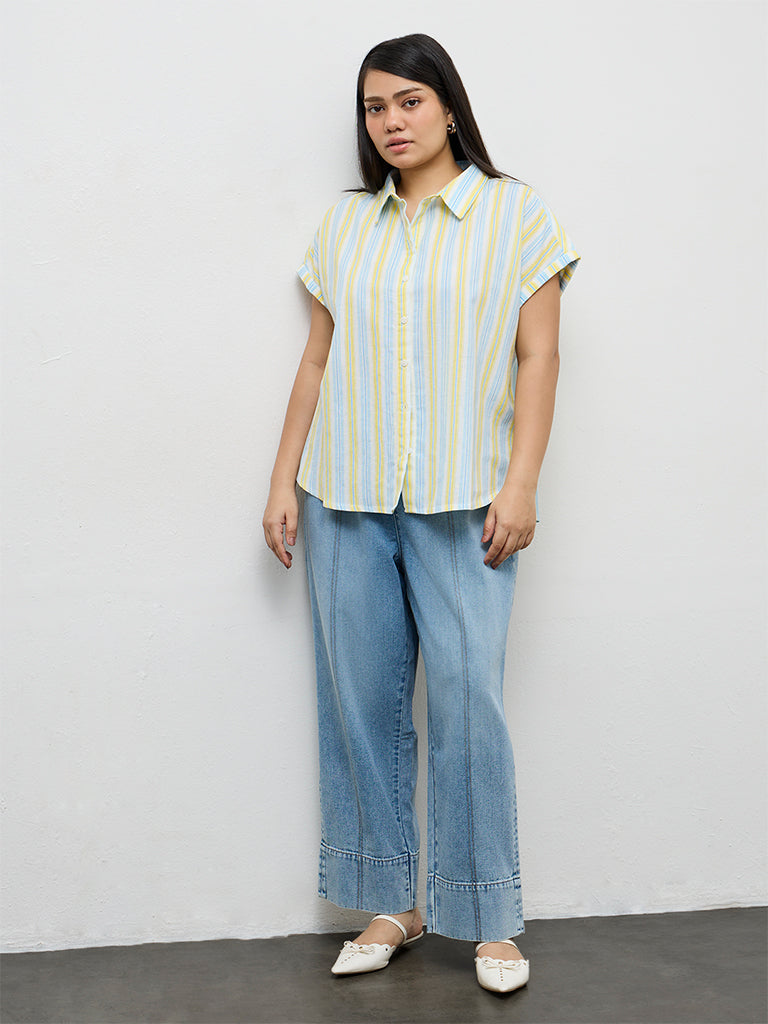 Gia Blue Light Wash Denim Pants