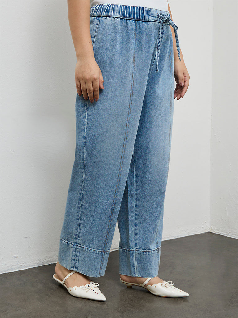 Gia Blue Light Wash Denim Pants
