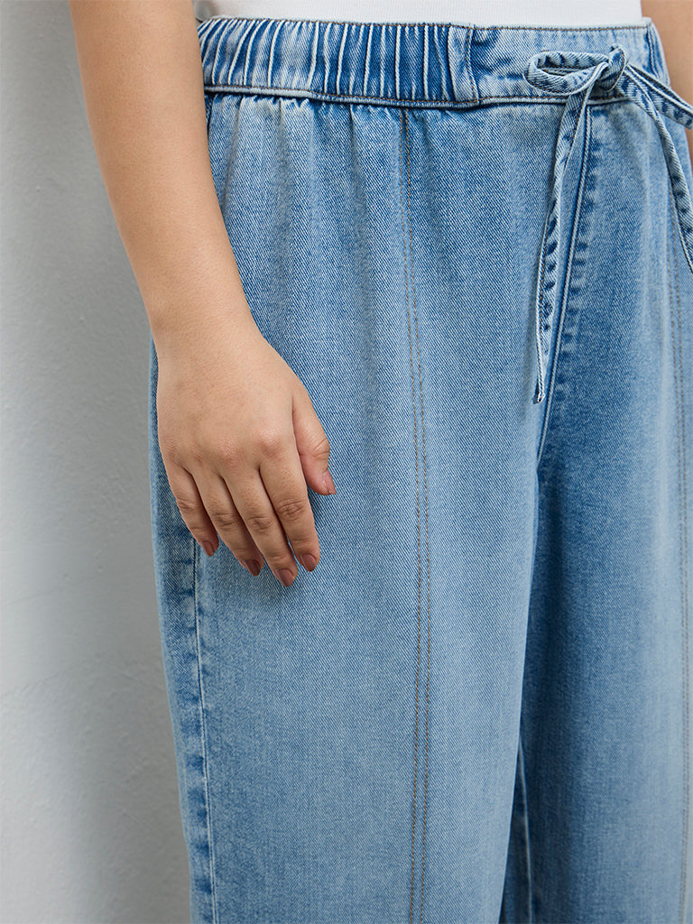 Gia Blue Light Wash Denim Pants