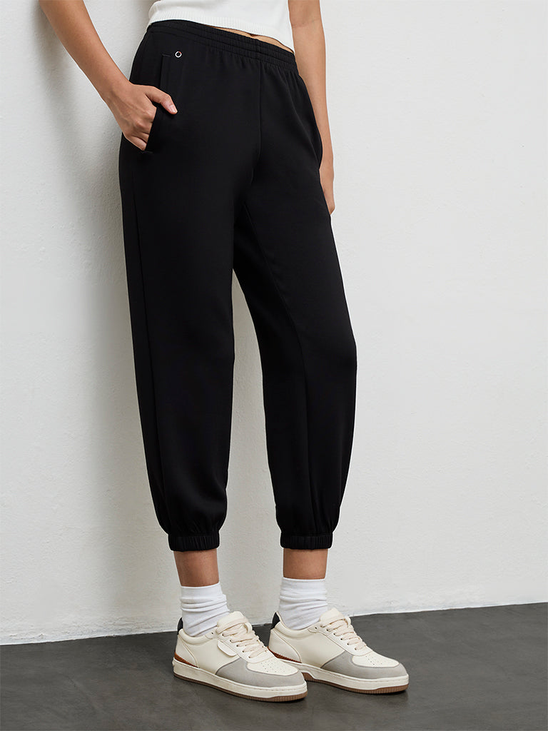 Nuoflexx Black High-Rise Joggers